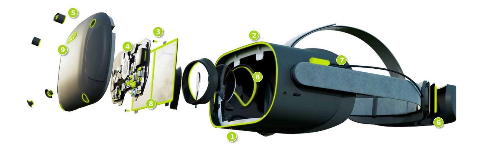 VR Headset Exploded View